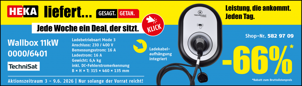 Wochendeal Wallbox